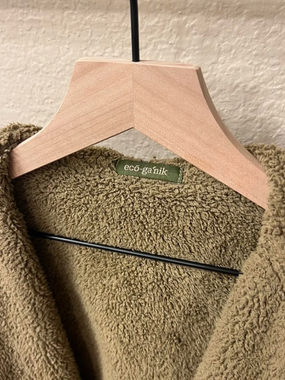 Olive Shearling-Trim Women's Teddy Jacket